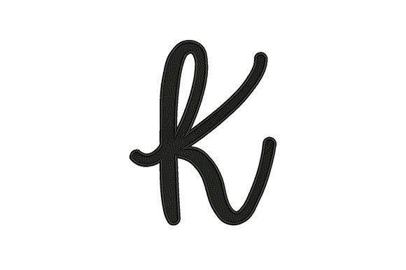 Alphabet K: A Versatile Embroidery Design for Small Business Branding