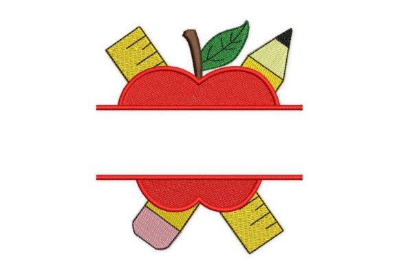 Back to School Apple and Ruler Embroidery Review