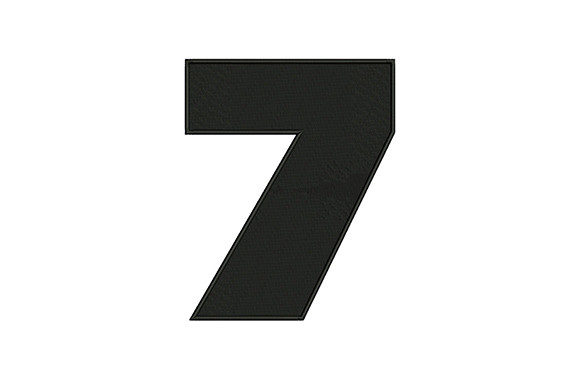 Bold Number 7: A Professional Embroidery Design Review