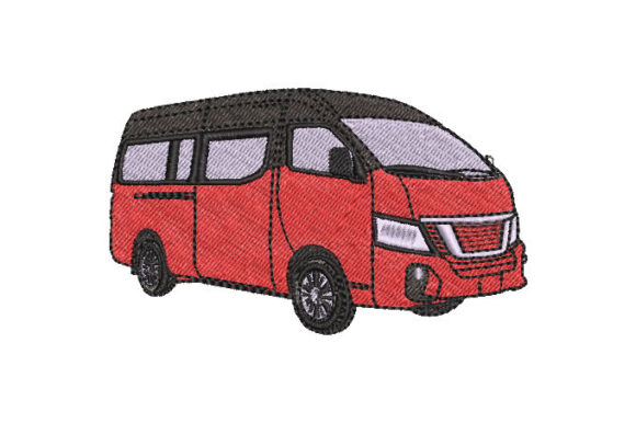 Bus Embroidery Design: Seasonal Charm for Holiday Projects