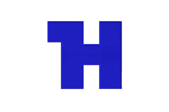 Letter H Embroidery Design Review for Boutique Apparel