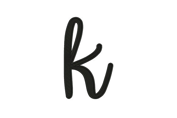 Lower Case Alphabet K: A Boutique Embroidery Review