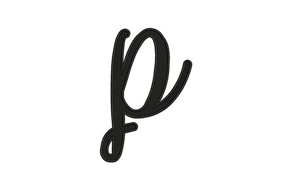 Reviewing Italic Letter P for Real Embroidery Projects