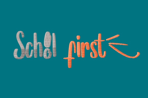 School First: A Fresh Back-to-School Embroidery for Boutique Apparel